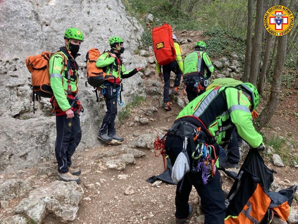 Intervento del soccorso alpino