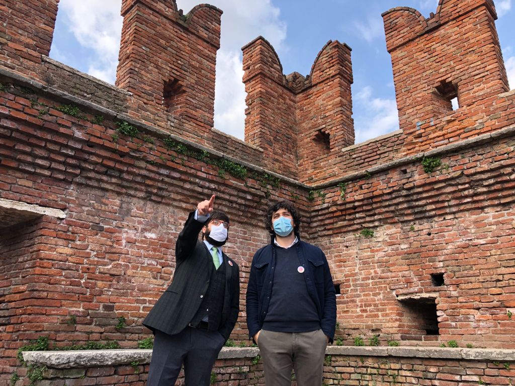 Pietro Trincanato e Tommaso Ferrari a Castelvecchio