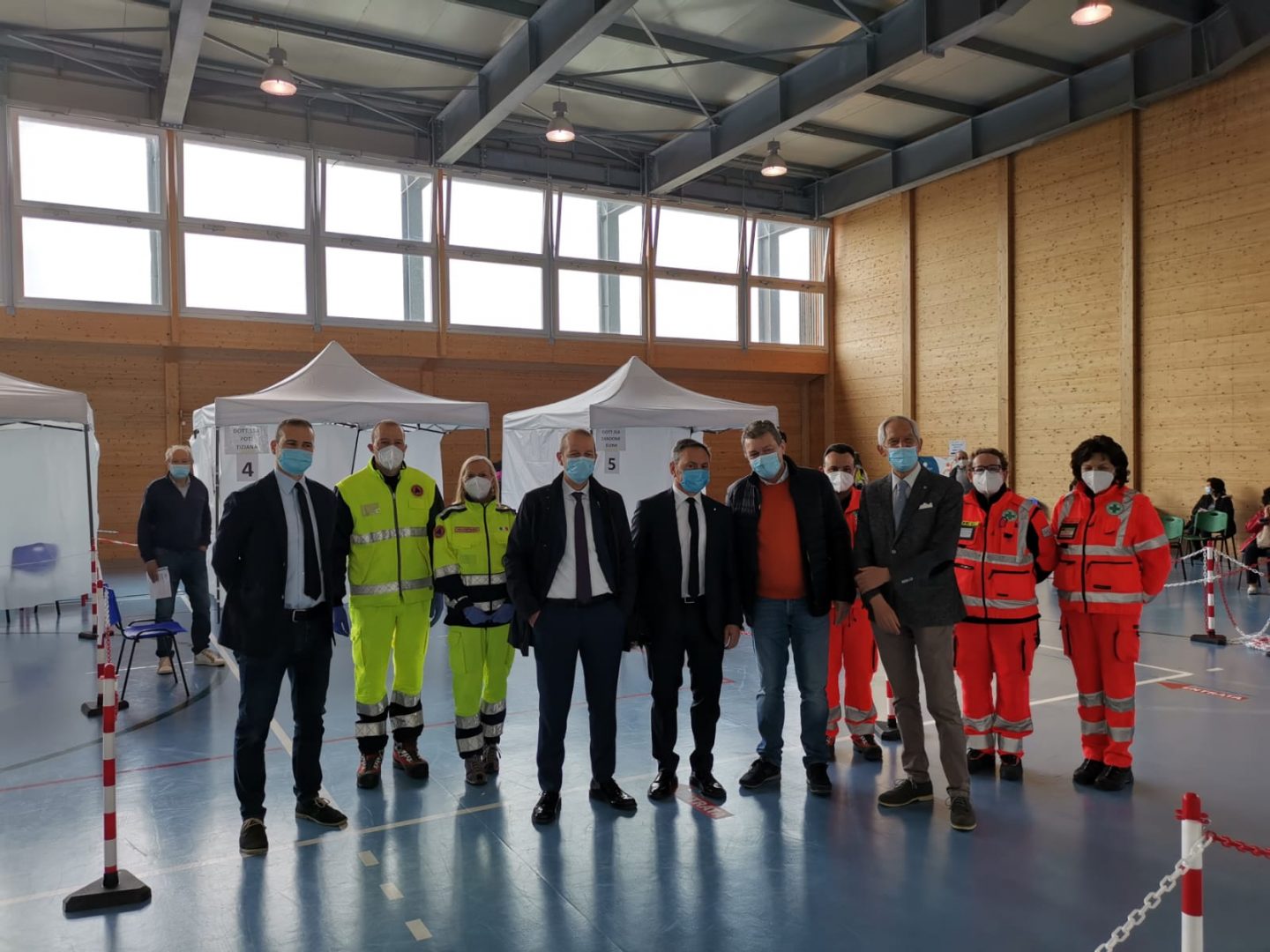 Sopralluogo Centro Vaccini Bosco Chiesanuova