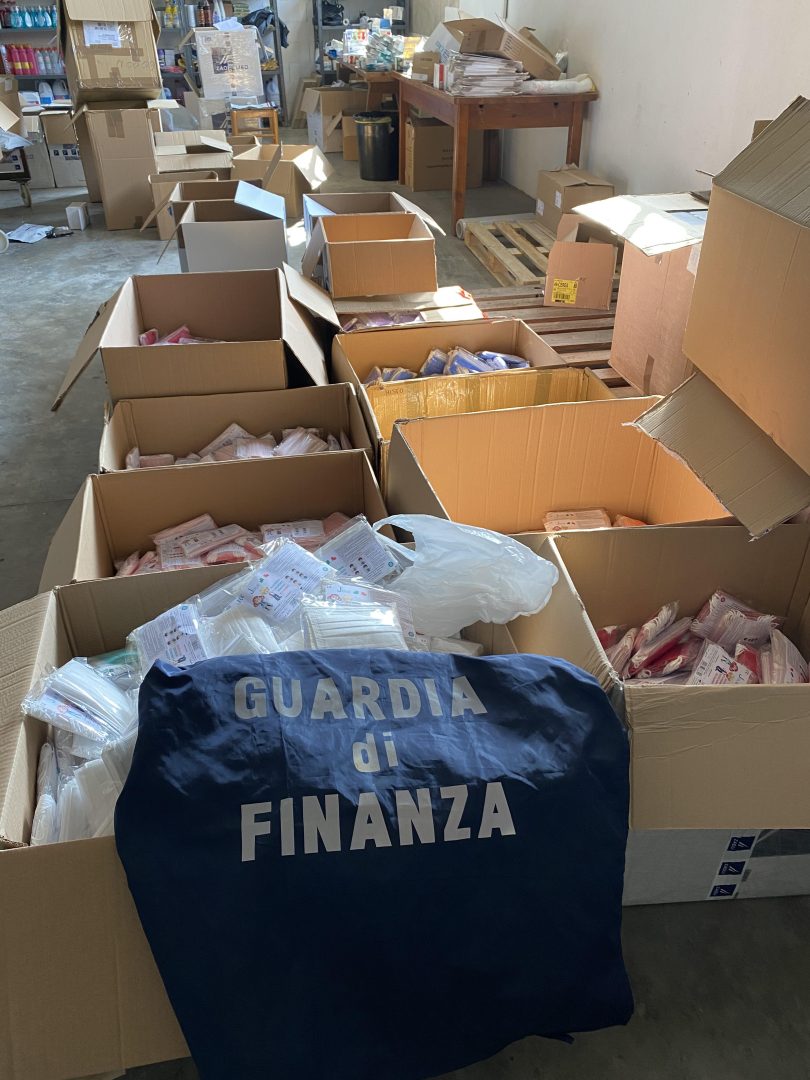 gdf mascherine sequestrate