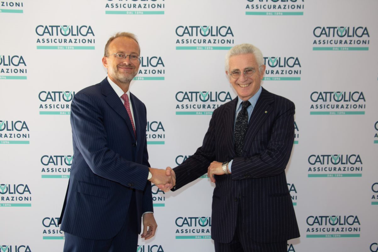 Carlo Ferraresi con il neo presidente Davide Croff