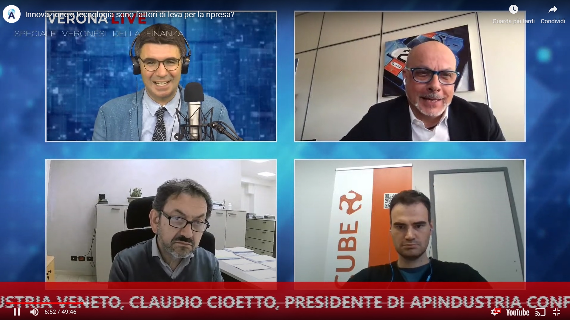 Quarto appuntamento della Settimana Veronese della Finanza 2021