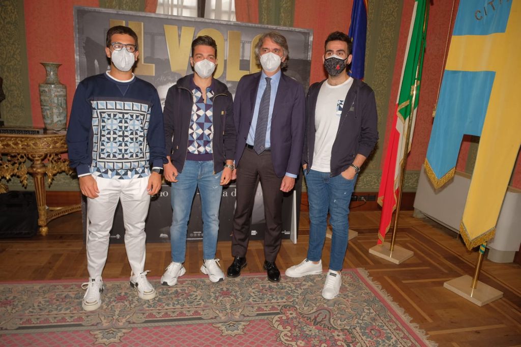 Sindaco di Verona Federico Sboarina con Il Volo in Arena