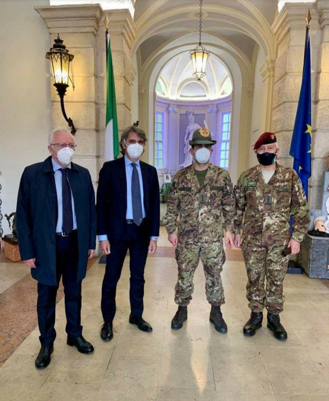 Il generale Figliuolo a Verona al Comfoter di supporto