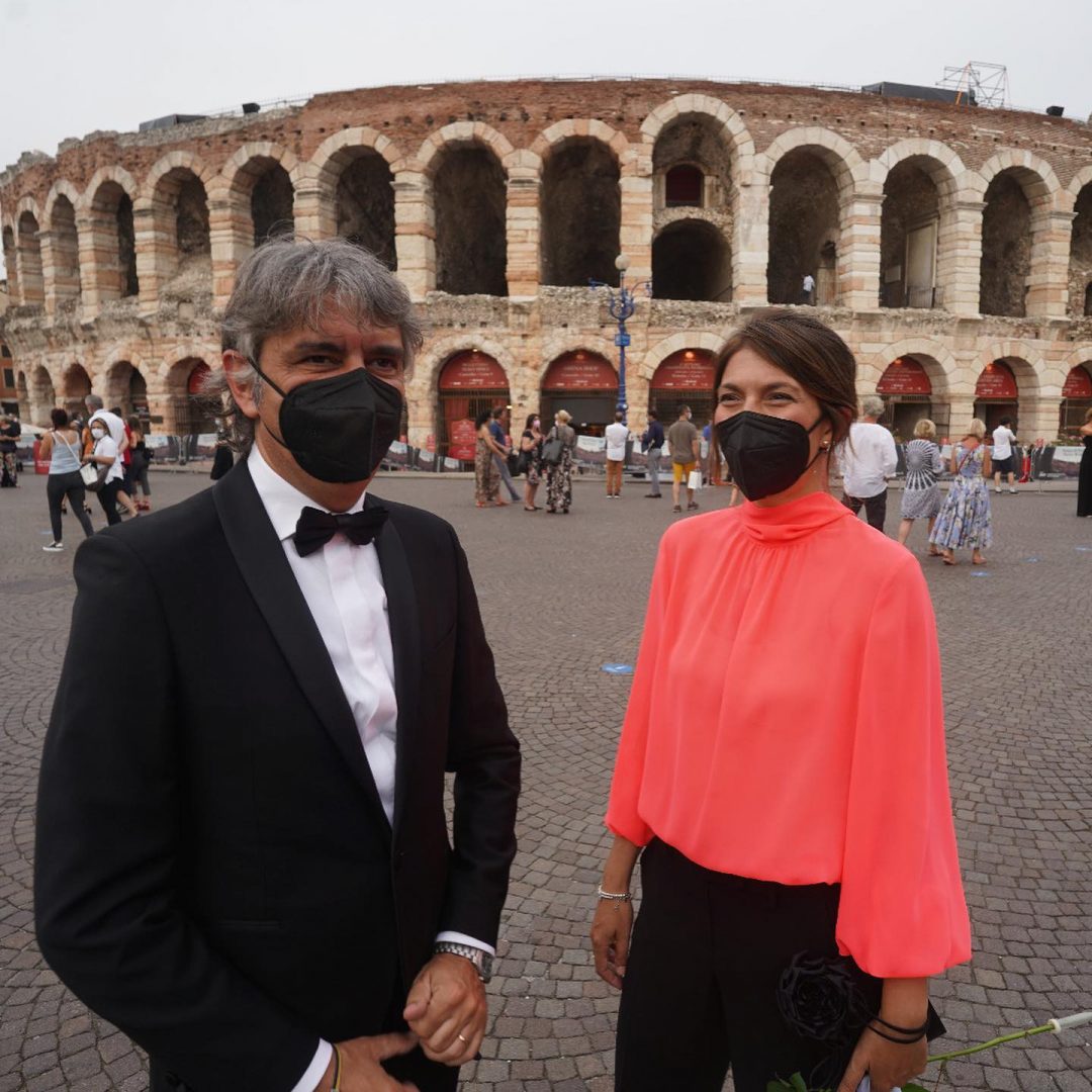 Federico Sboarina prima dell'Arena