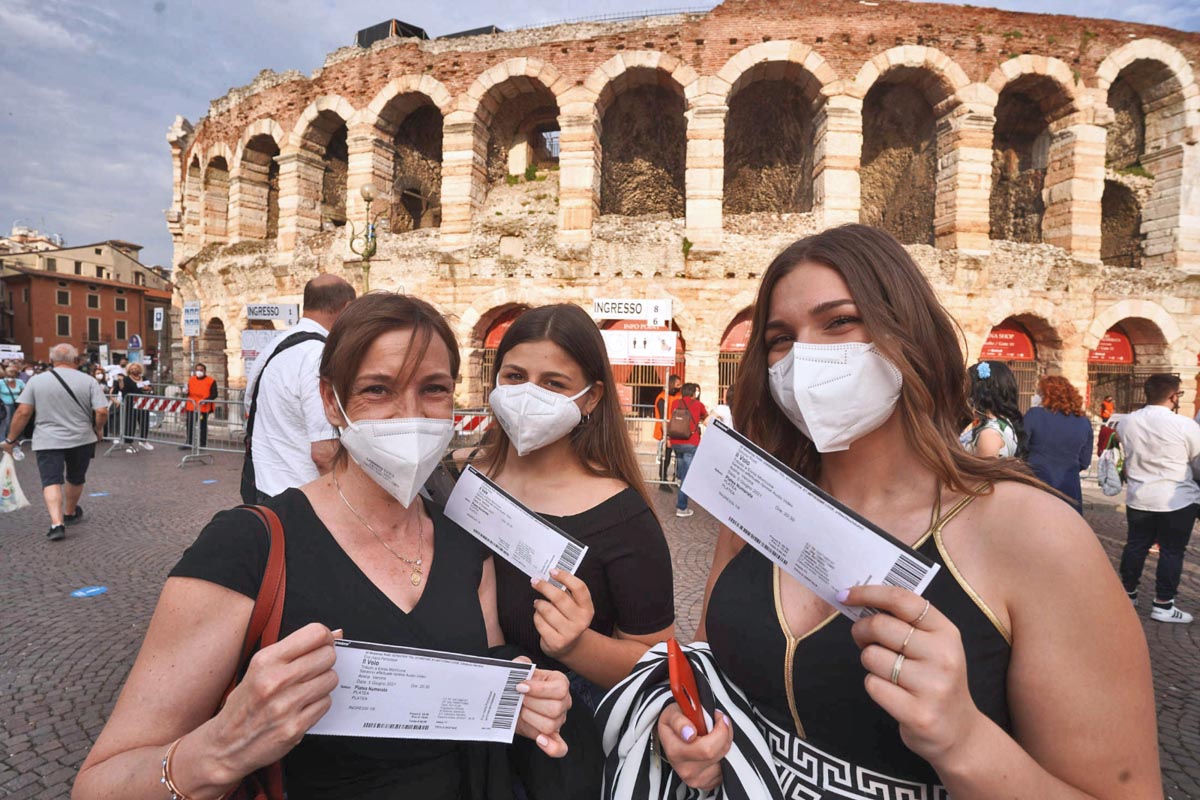 Arena di Verona - apertura stagione 2021 - Il Volo tributo a Ennio Morricone
