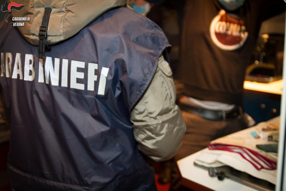 Carabinieri operazione nazionale partita da Legnago