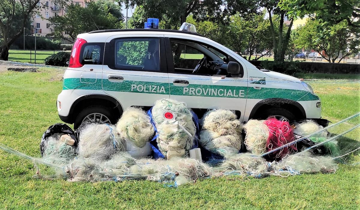 Pesca sul Garda reti sequestrate