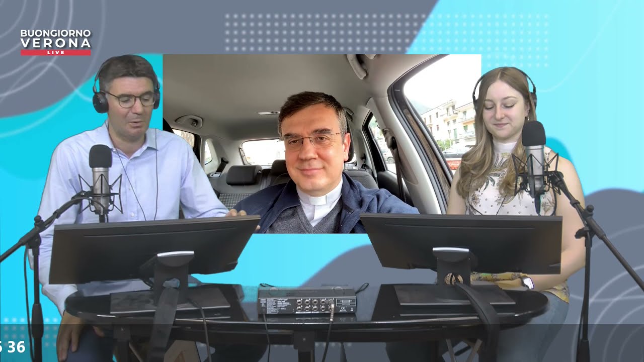 Don Martino Signoretto presenta il Festival Biblico a Buongiorno Verona Live su Radio Adige Tv 640