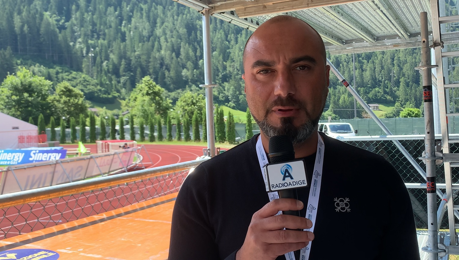 Alberto Fabbri, direttore di Hellas Live da Primiero dove segue il ritiro dell'Hellas Verona