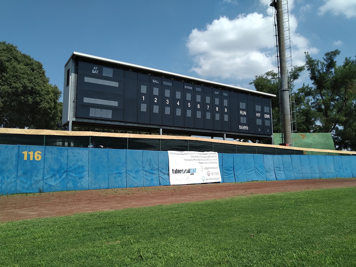 Il nuovo tabellone Gavagnin Nocini baseball
