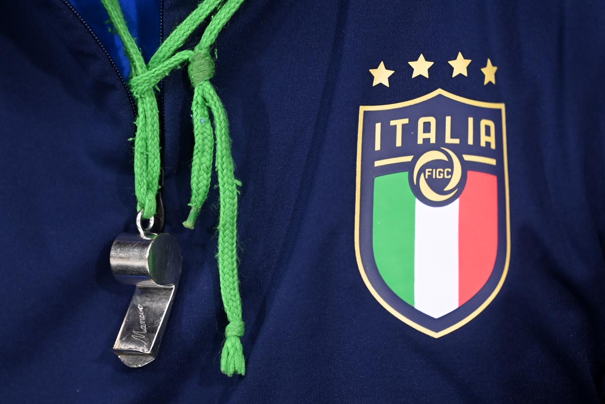 Il fischietto di mister Roberto Mancini