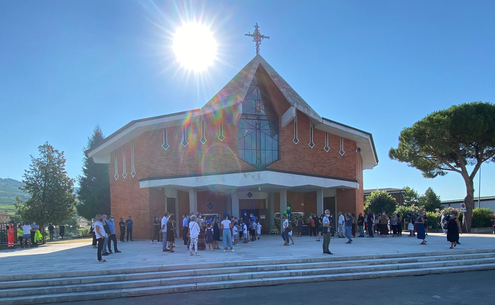 La chiesa di Montorio alle 8.30 di questa mattina