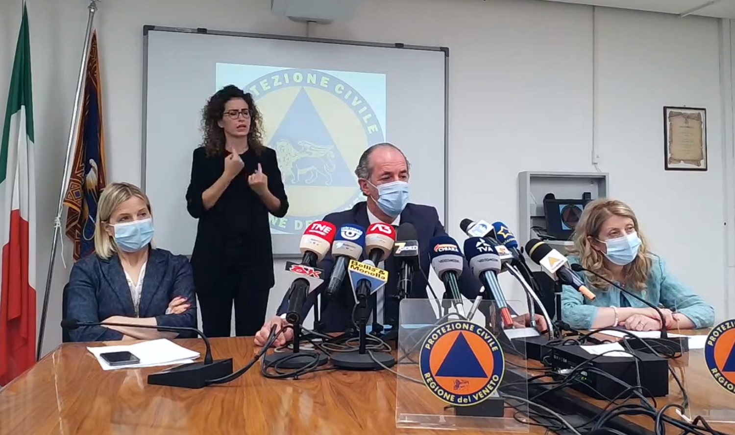 Manuela Lanzarin, Luca Zaia, Francesca Russo