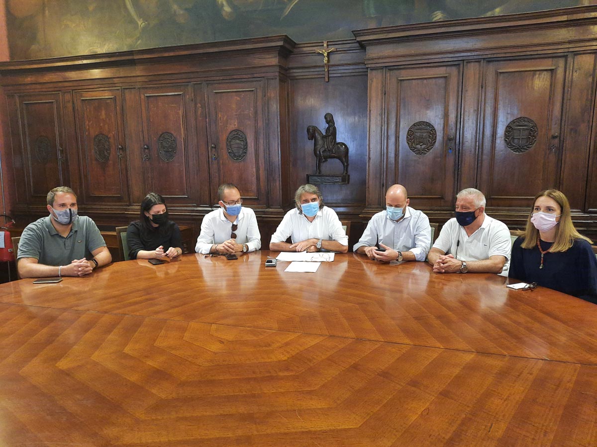 I consiglieri di maggioranza oggi in conferenza stampa sul "caso Bacciga"