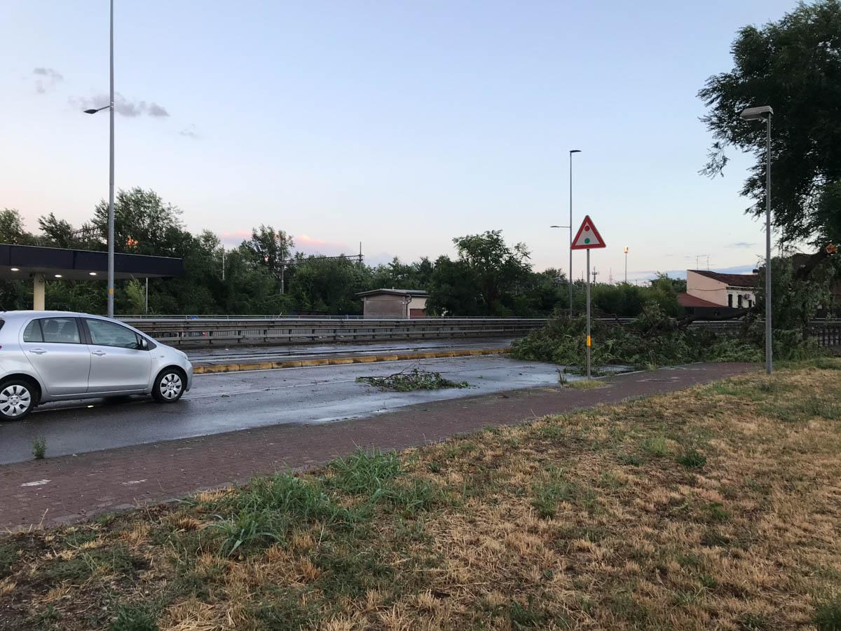 Danni a Verona in via Torbido