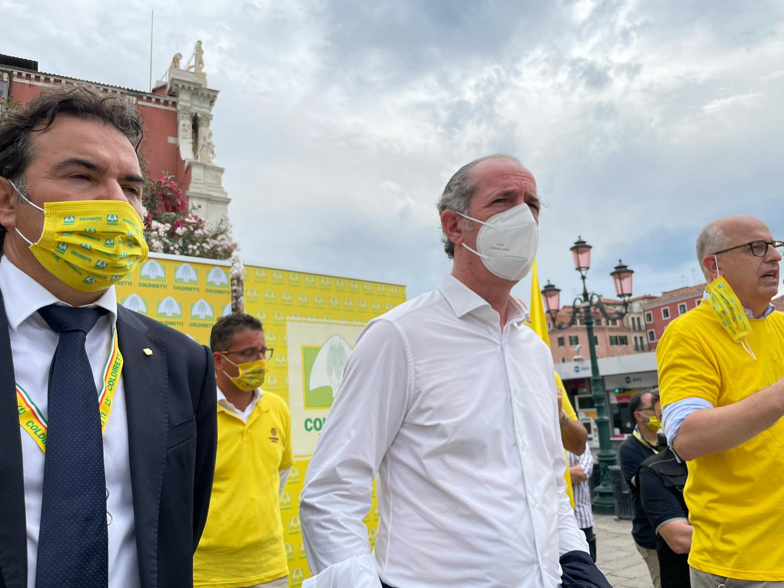 protesta coldiretti cinghiali venezia