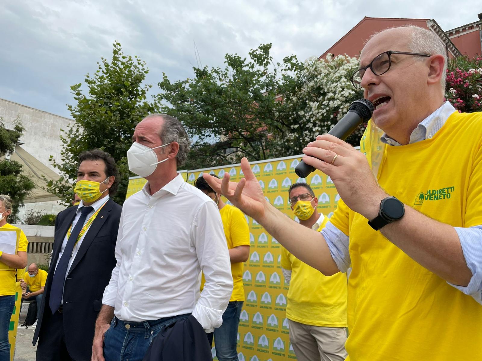 protesta coldiretti cinghiali venezia