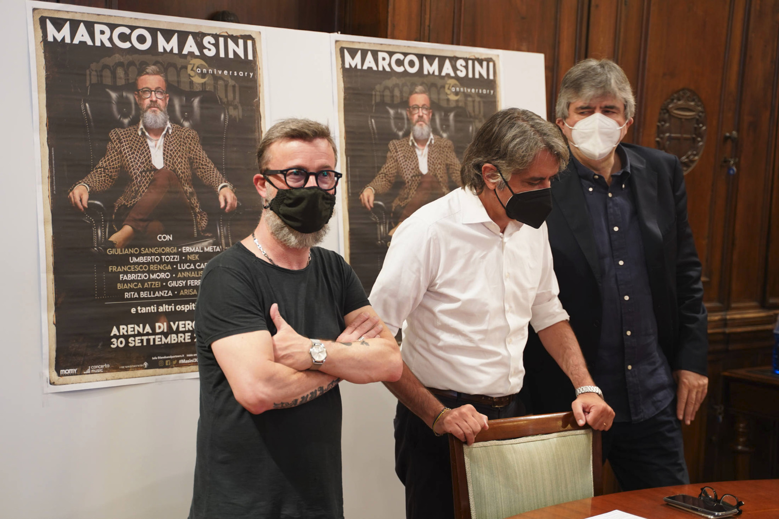 Masini, Sboarina e Mazzi a Palazzo Barbieri
