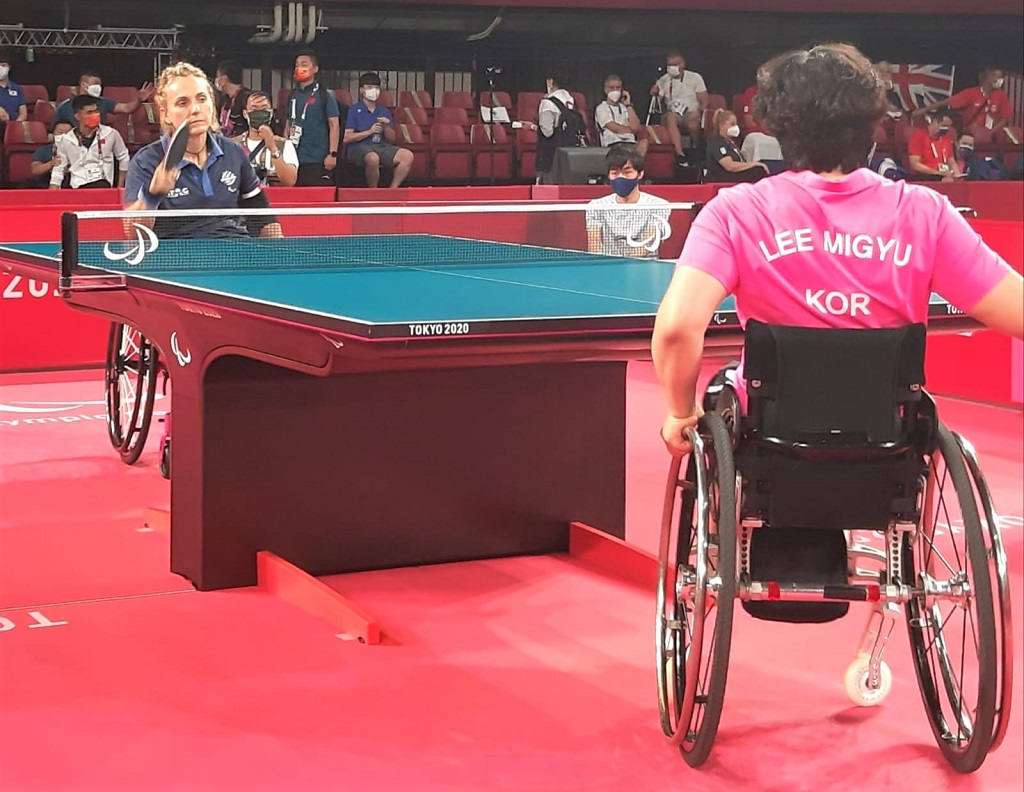 Michela Brunelli durante una gara del 2021