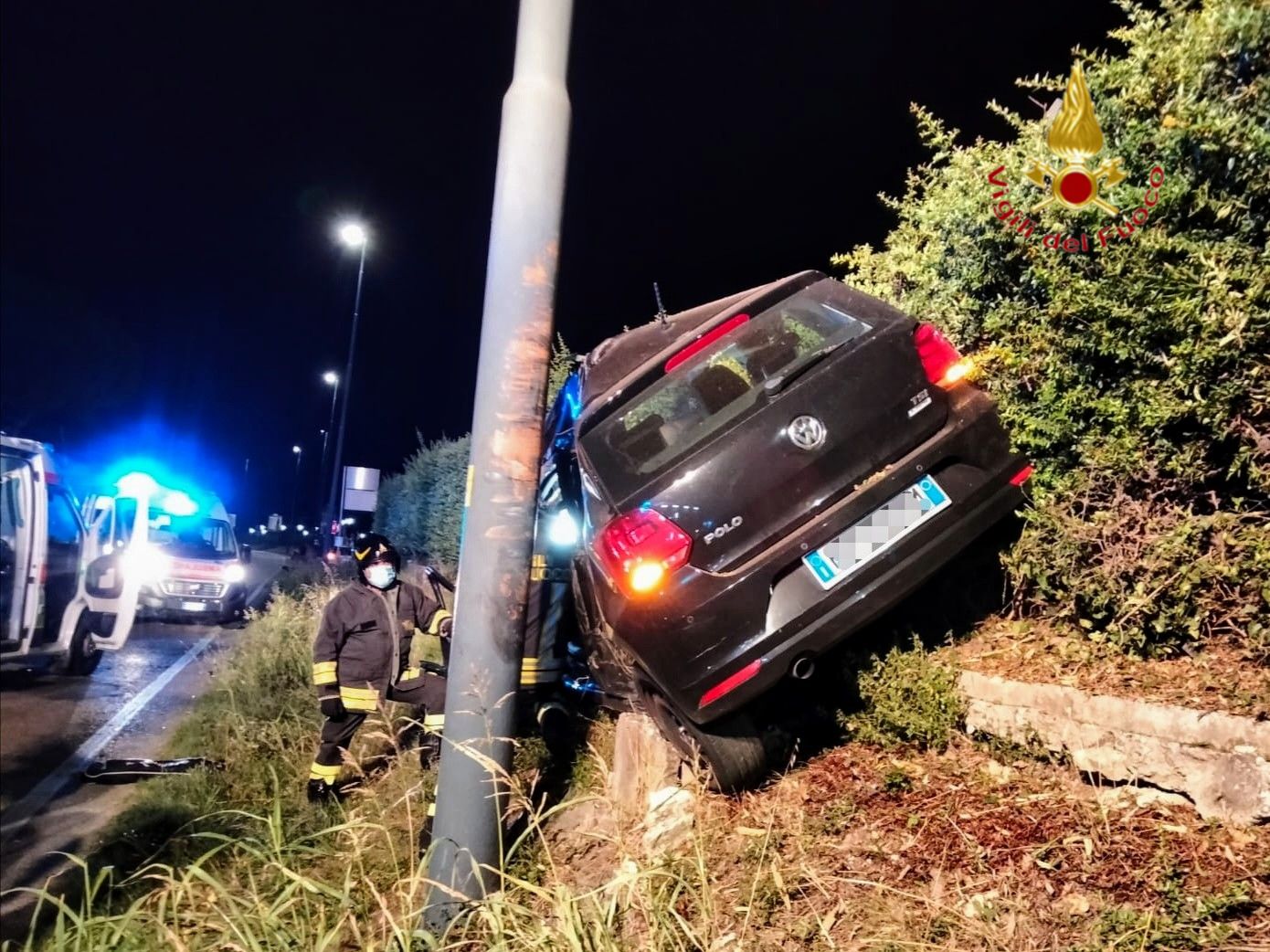 L'incidente di lunedì 9 agosto a Parona