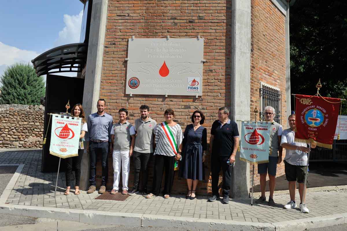 inaugurazione stele donatori Fidas Caselle