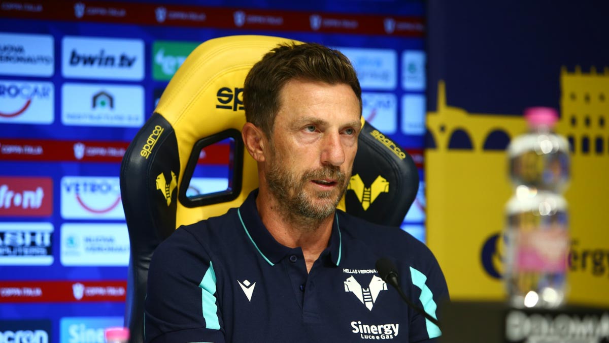 Eusebio Di Francesco alla viglia di Bologna-Hellas Verona