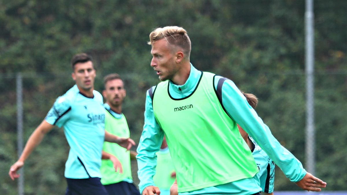 Allenamento in vista di Salernitana-Hellas Verona