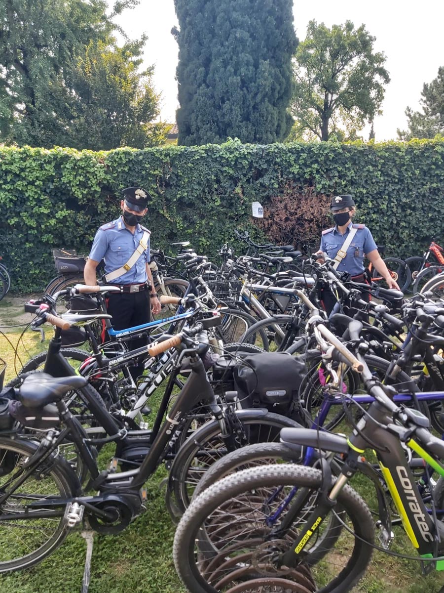 Carabinieri di Lazise bici rubate