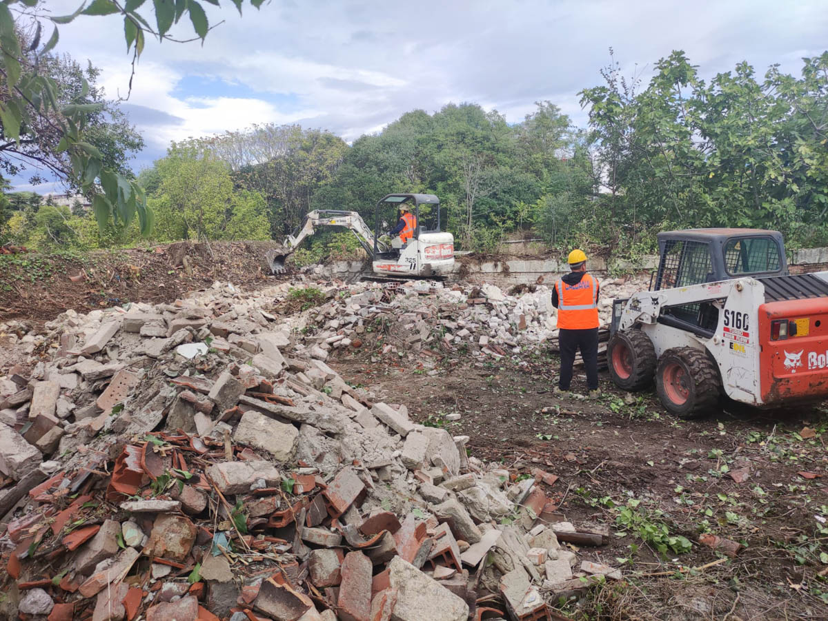 Demolizioni edifici abusivi Bastione San Francesco - Verona