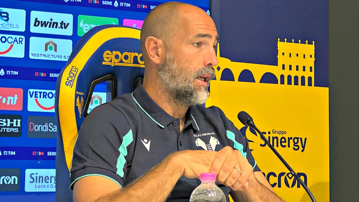 Igor Tudor presenta Milan-Hellas Verona