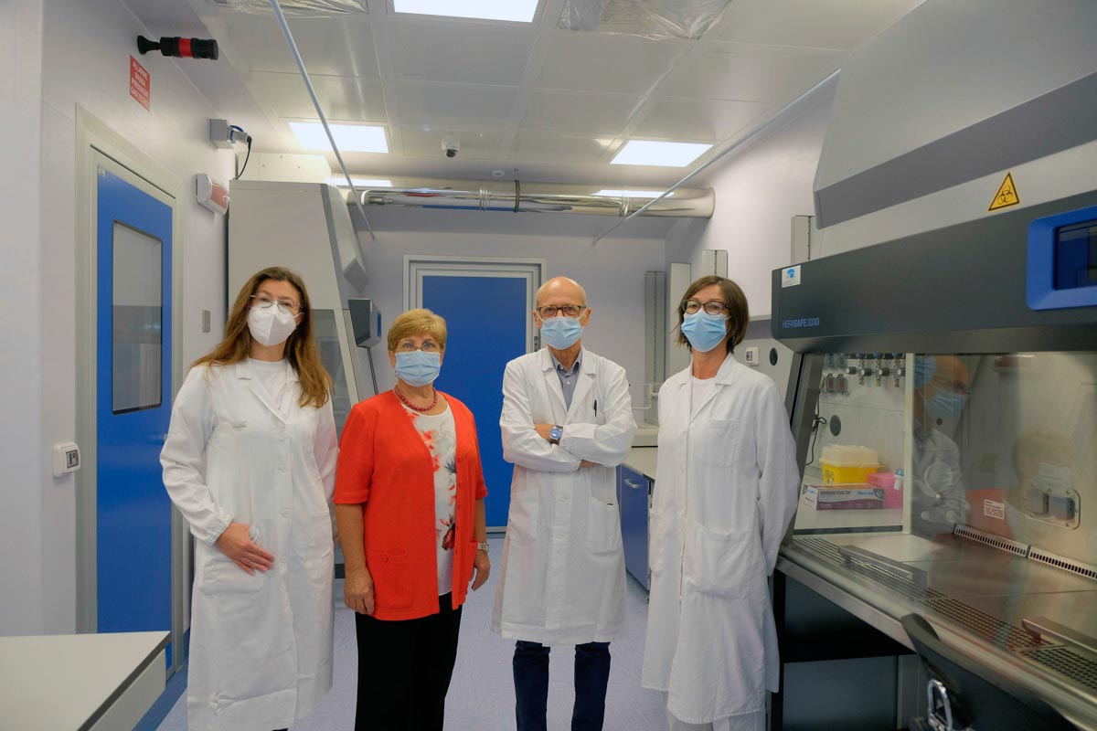 Laboratori biocontenimento Irccs Sacro Cuore Don Calabria di Negrar. Foto Ennevi
