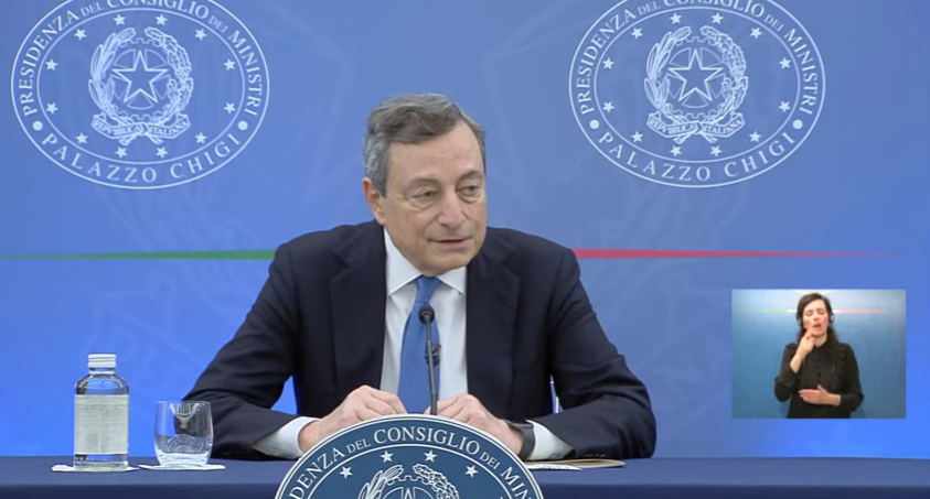Mario Draghi Super Green Pass