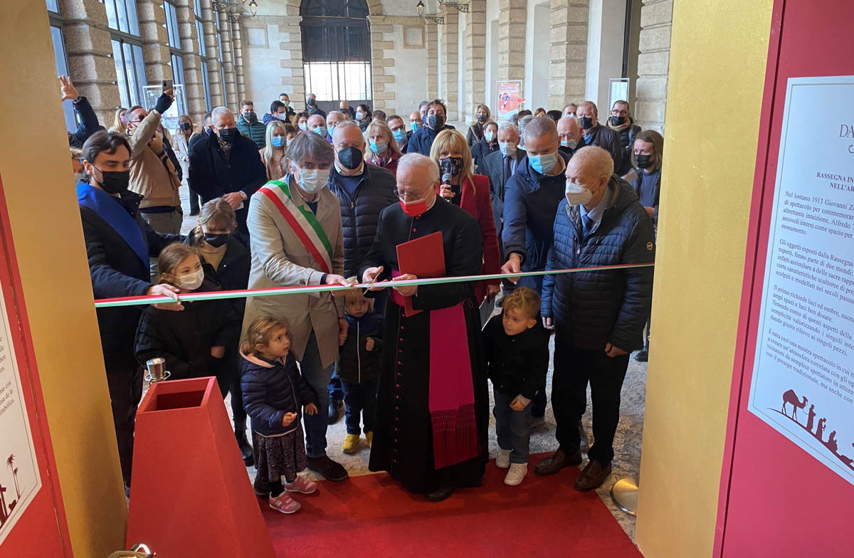 Presepi in Gran Guardia Verona 2021 - Taglio nastro inaugurazione
