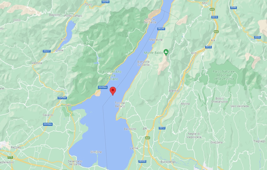 Terremoto lago di Garda torri del benaco
