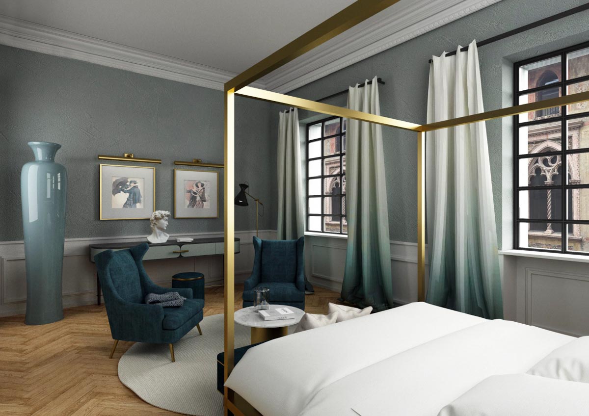 Hotel lusso ex Unicredit - camera