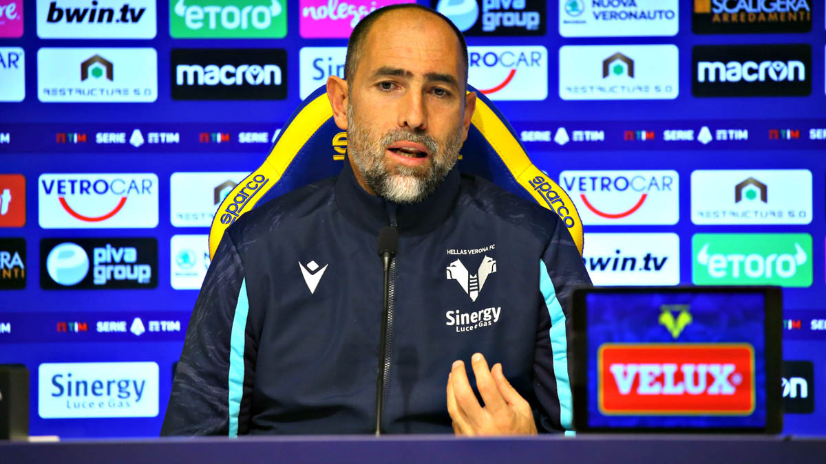 Igor Tudor, pre partita Torino-Hellas Verona