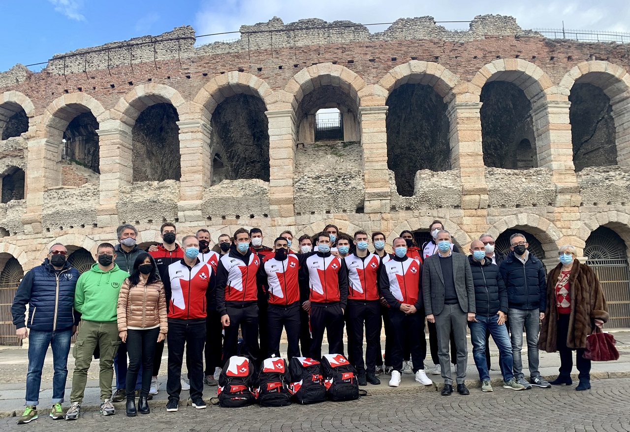 Pallavolo maschile della nazionale Canadese a Verona