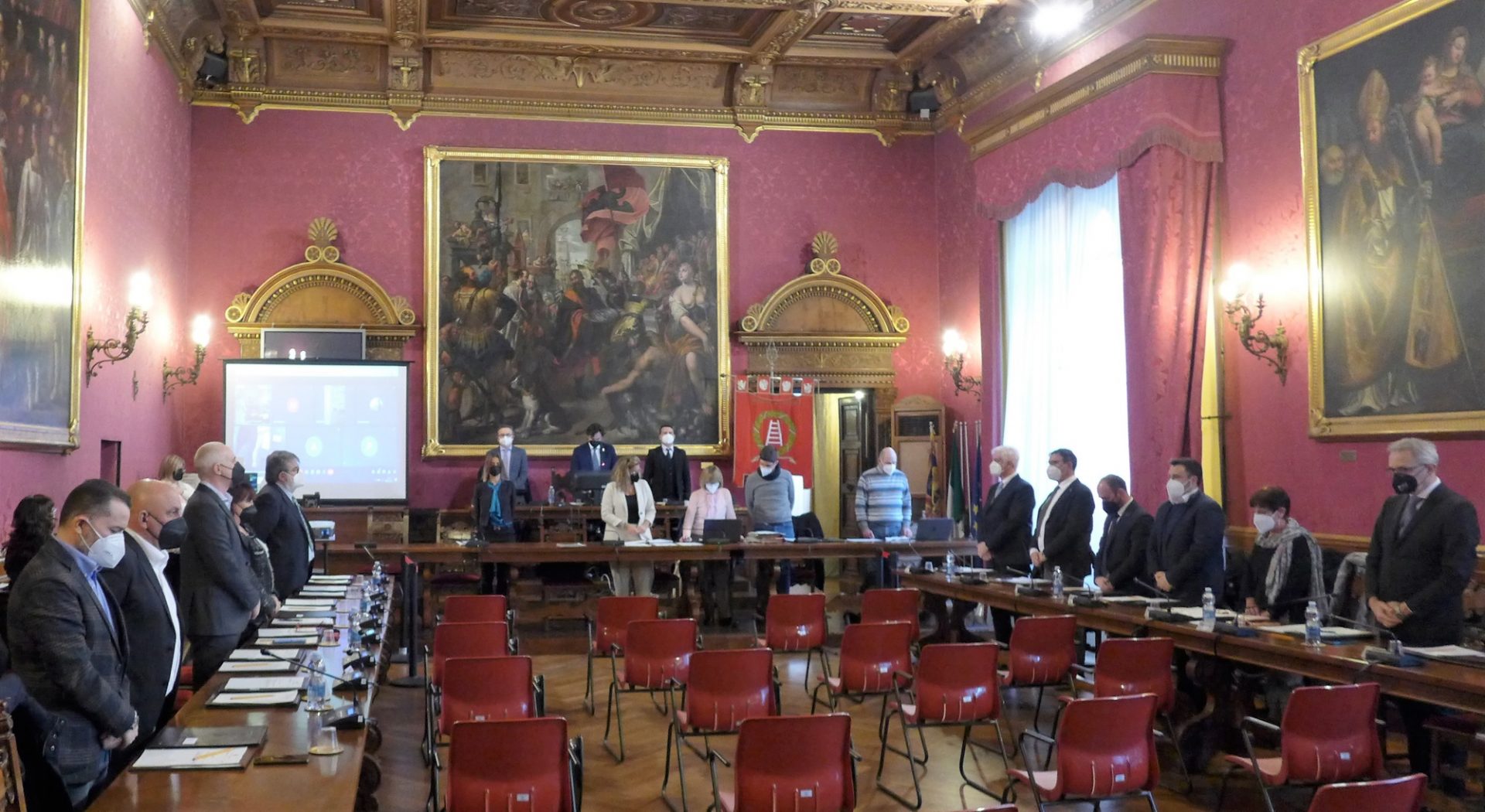 L'assemblea provinciale riunitasi oggi 12 gennaio 2022.