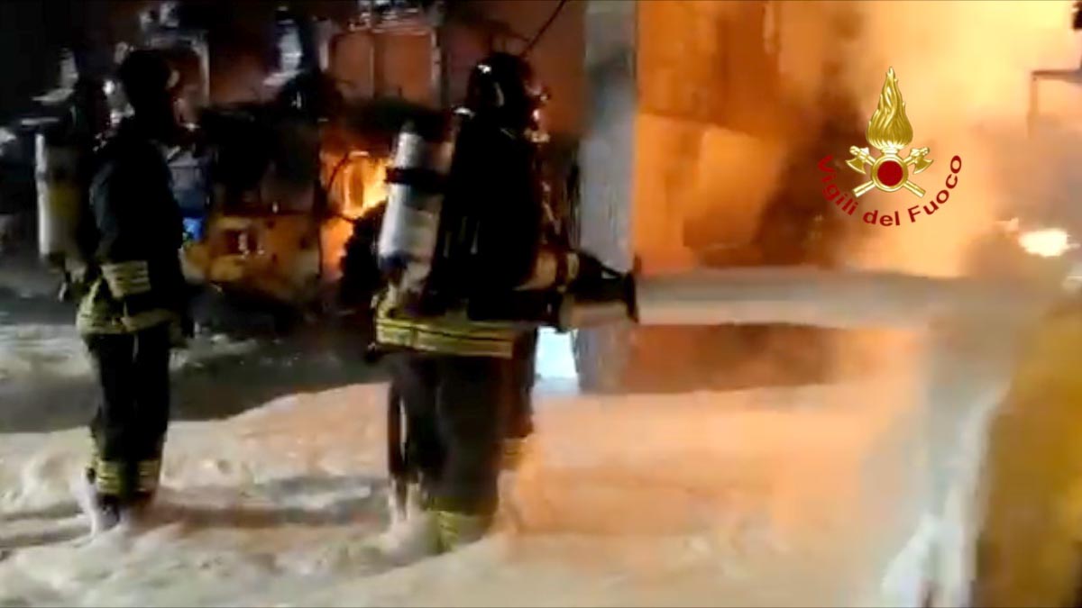 Incendio Isola della Scala