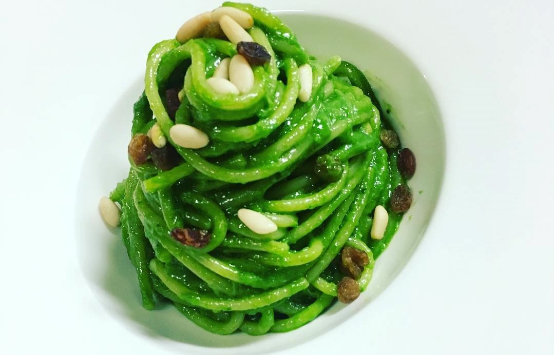 Spaghettone al broccoletto di Custoza - Locanda Vecchia Custoza