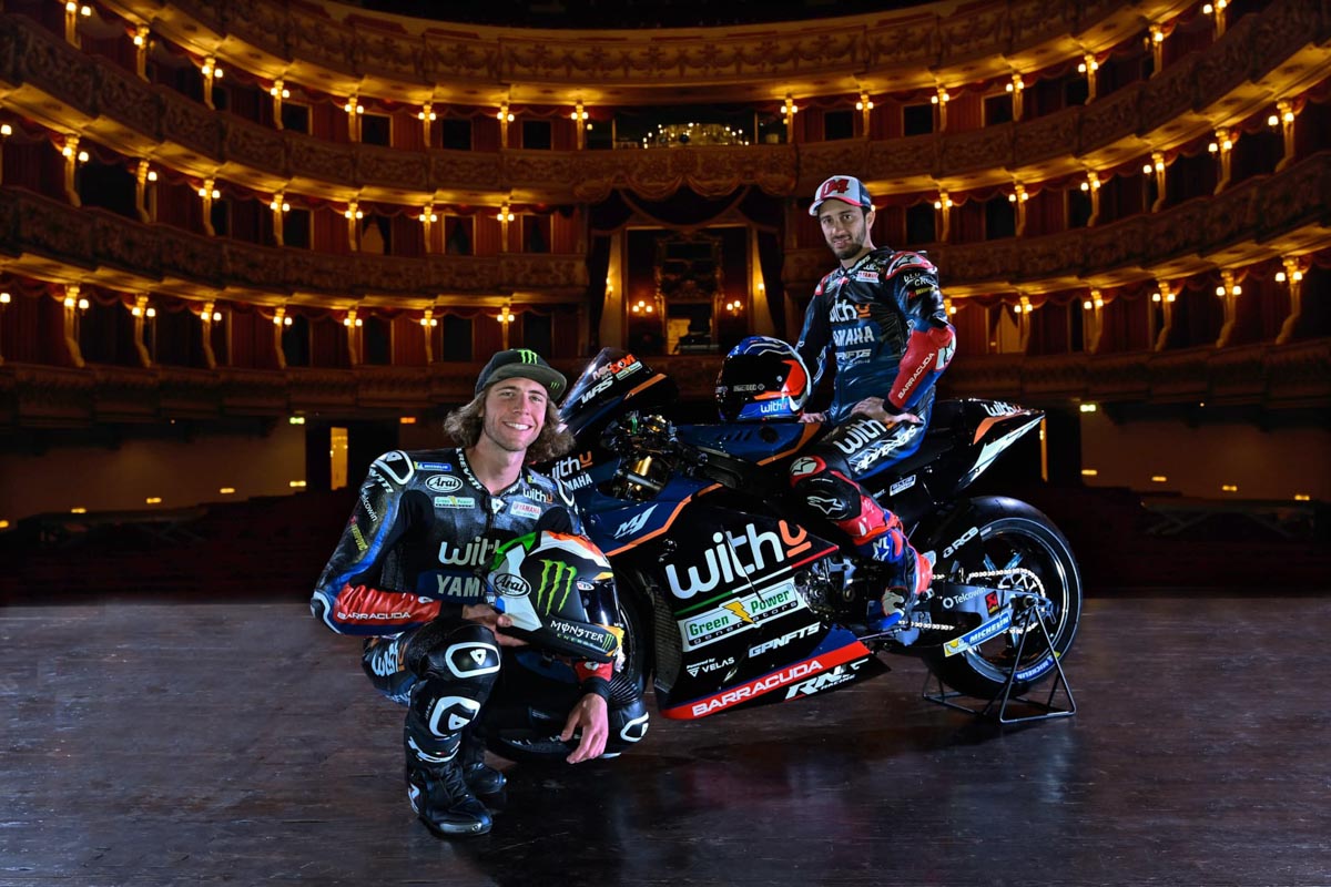 Withu Yamaha RNF MotoGP team - piloti al Filarmonico