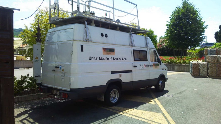 L'unità mobile di Arpav qualità dell'aria