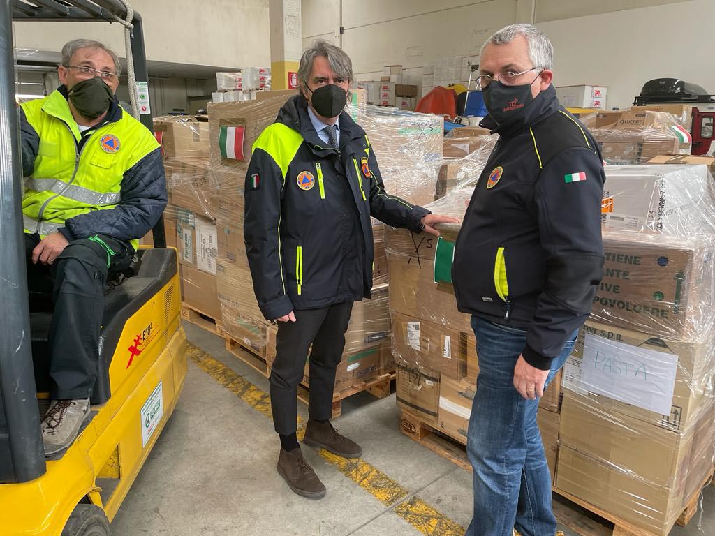 Camion aiuti Ucraina partito da Verona