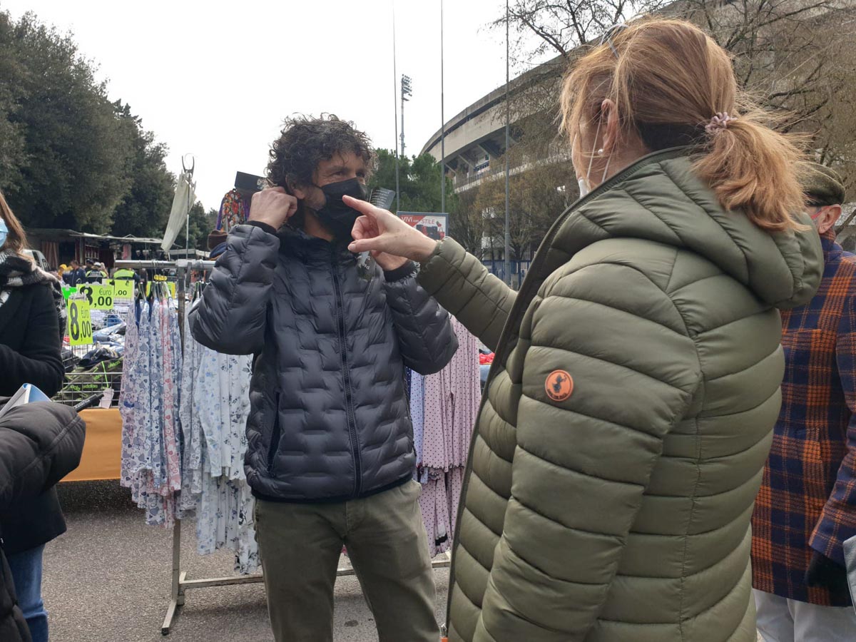 candidato Damiano Tommasi al mercato dello Stadio