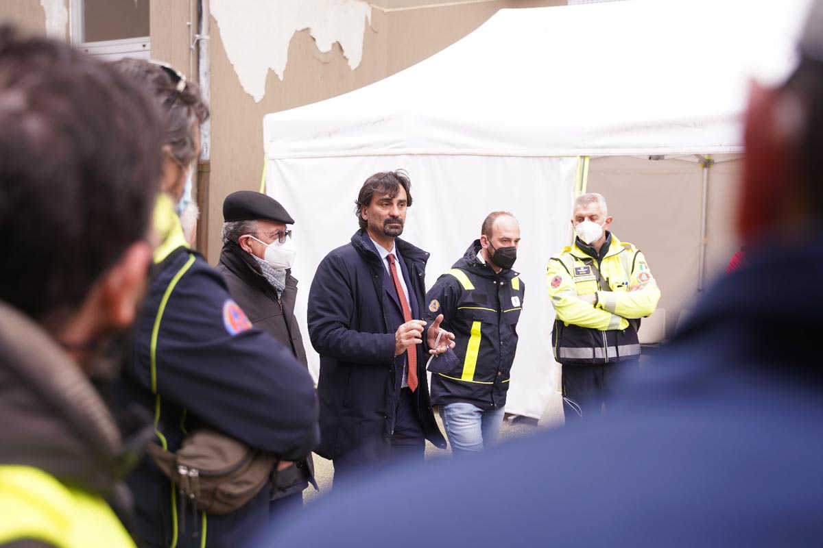 Sopralluogo nell'hub regionale di accoglienza profughi ucraini a Isola della Scala