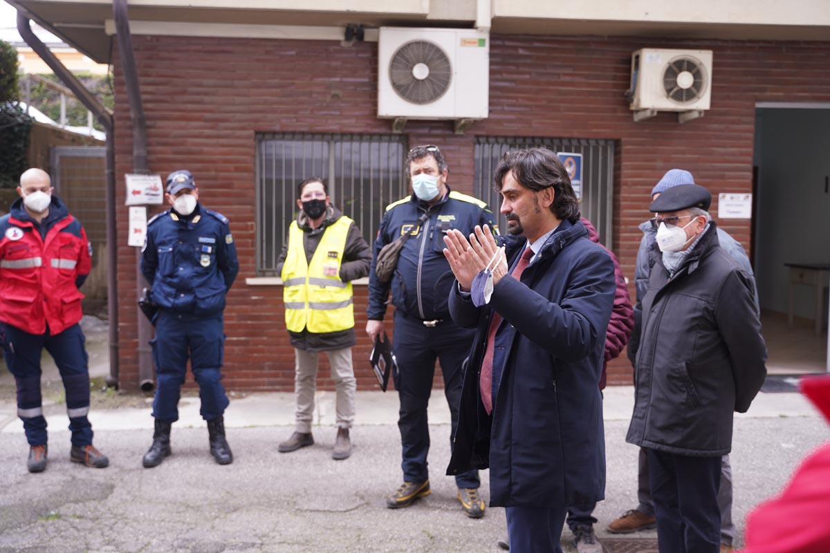 Sopralluogo nell'hub regionale di accoglienza profughi ucraini a Isola della Scala