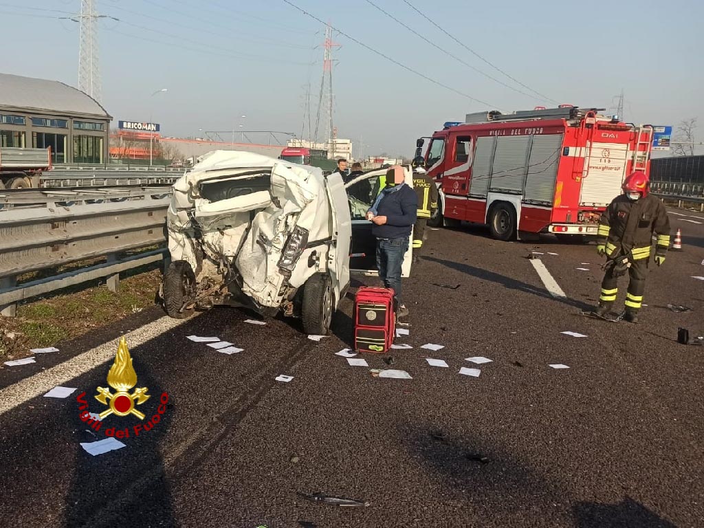 Incidente tamponamento autostrada A4 Verona Sud -Verona Est