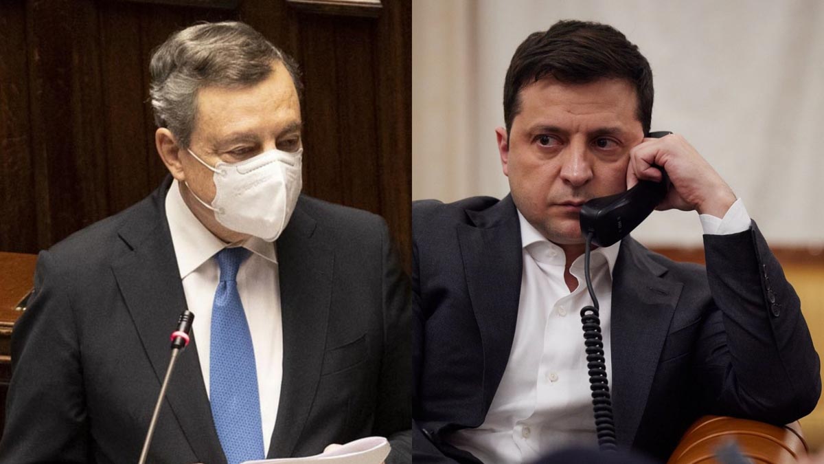 telefonata Mario Draghi e Volodymyr Zelensky
