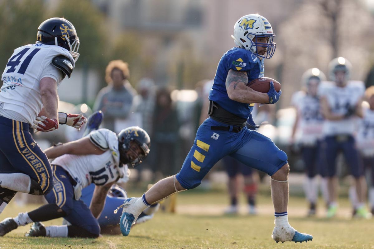 Manuel Savoia, runner dei Mastini (foto Nicola Vivian)